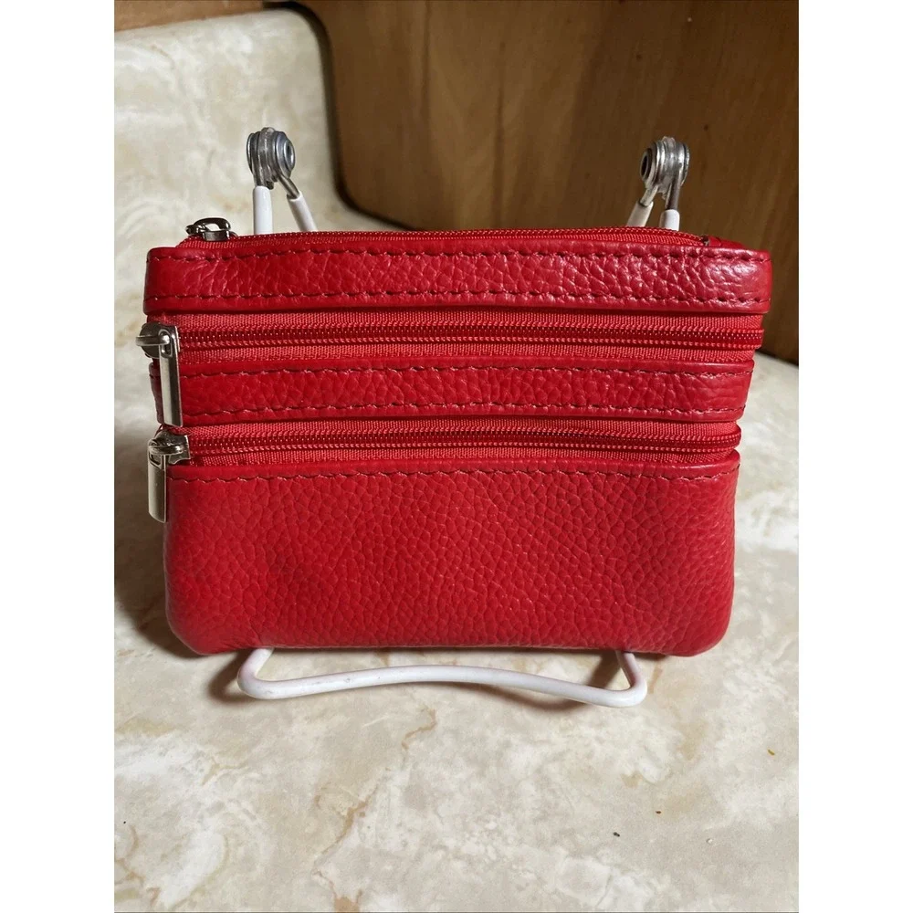 Perfect Little Red‎ Carry Change Purse or Minimalist Wallet